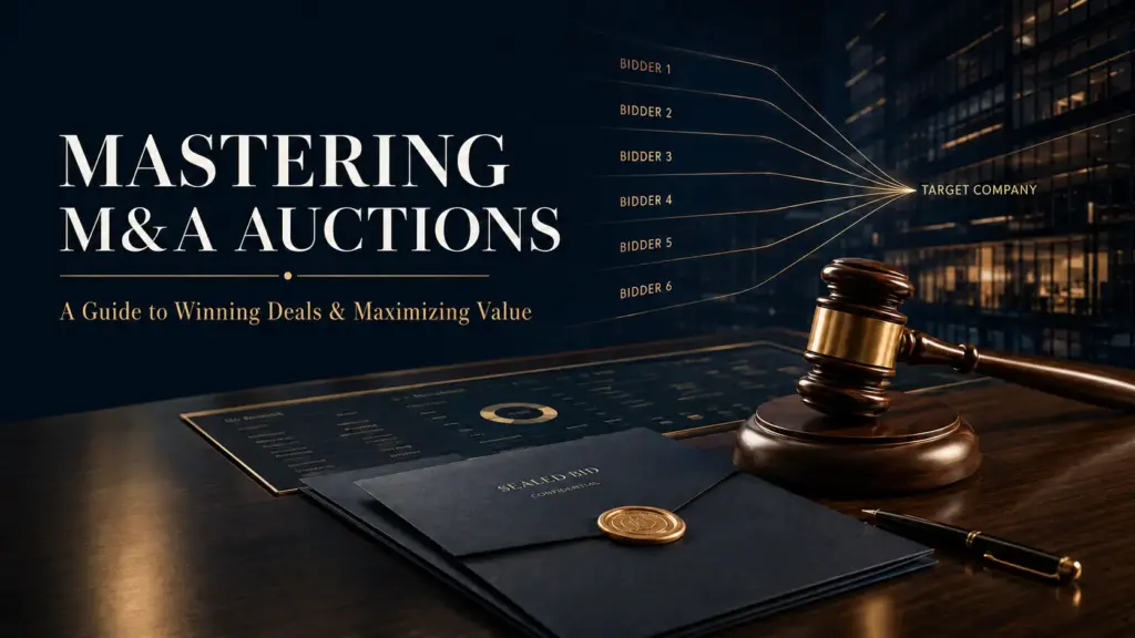Mastering M&A auctions with multiple bidders competing for a target company